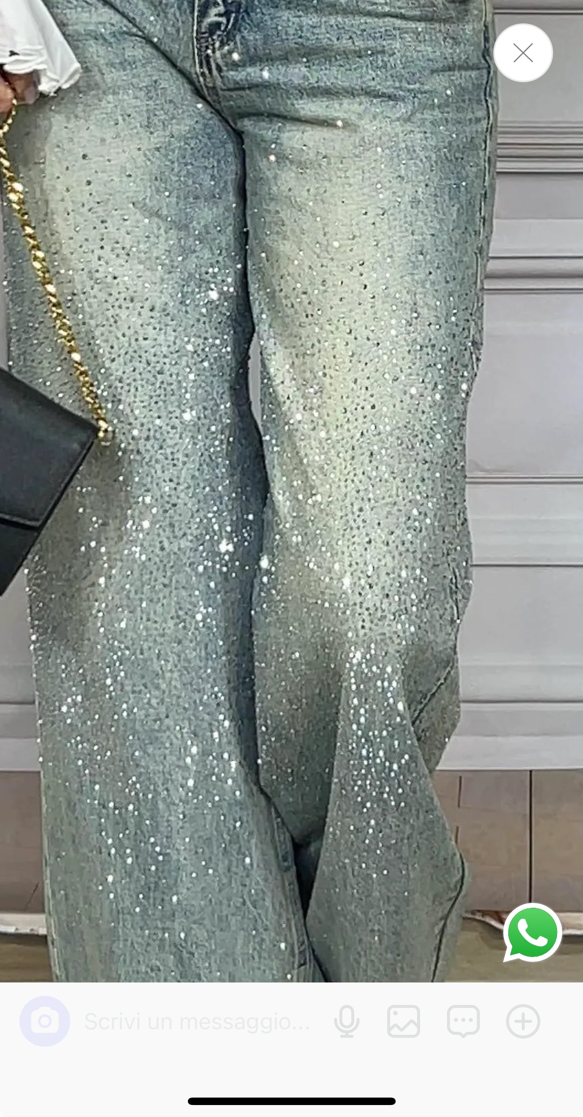 Jeans Hollywood cristalli