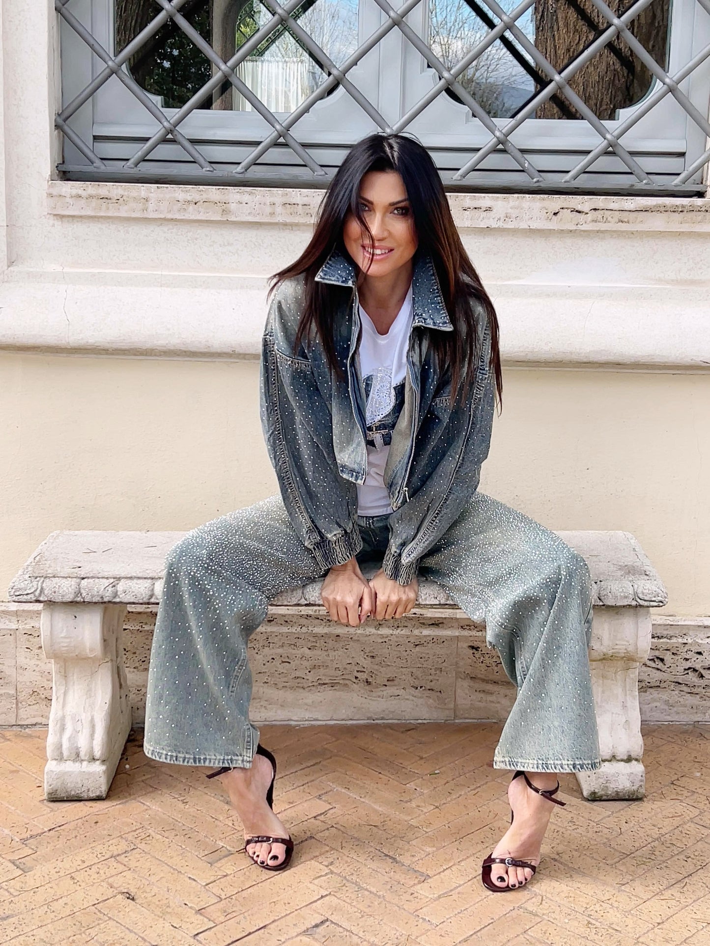 Jeans Hollywood cristalli