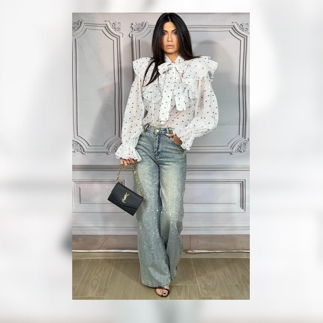 Jeans Hollywood cristalli