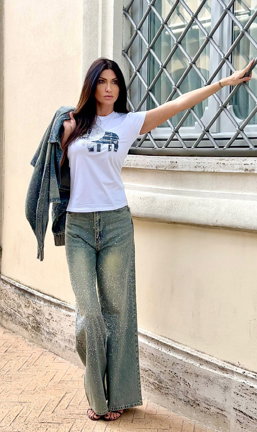 Jeans Hollywood cristalli