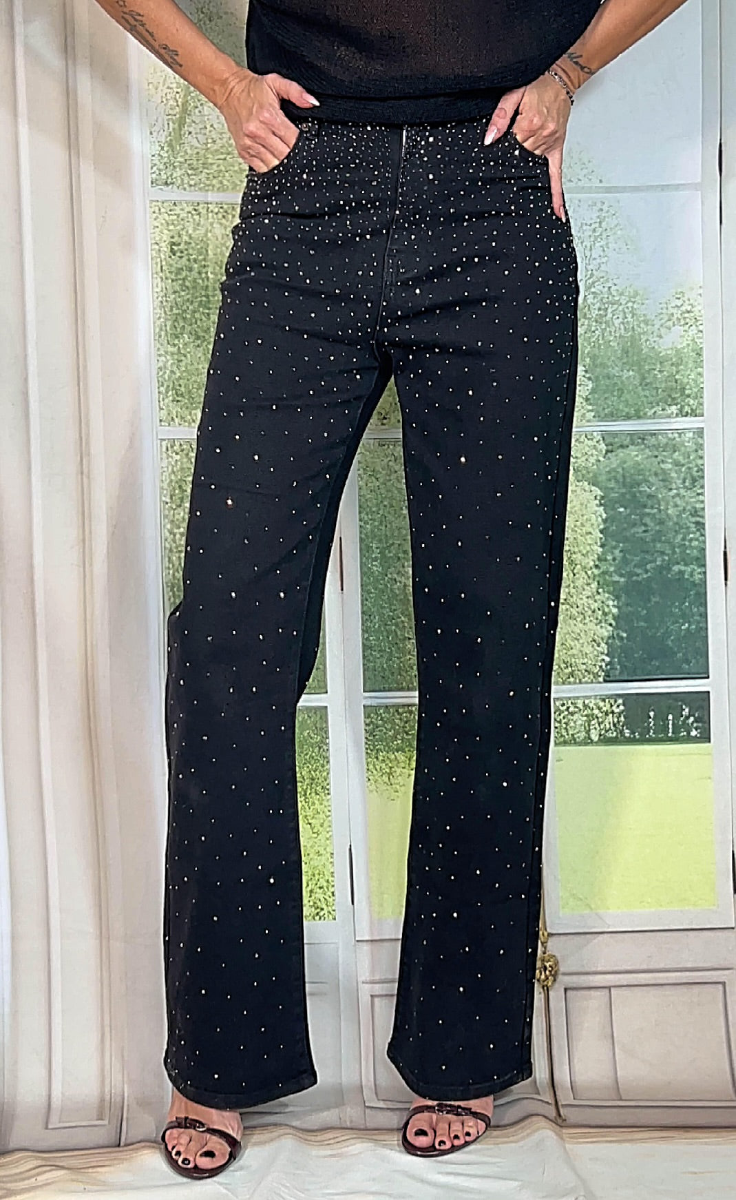 Jeans Hollywood brillantini