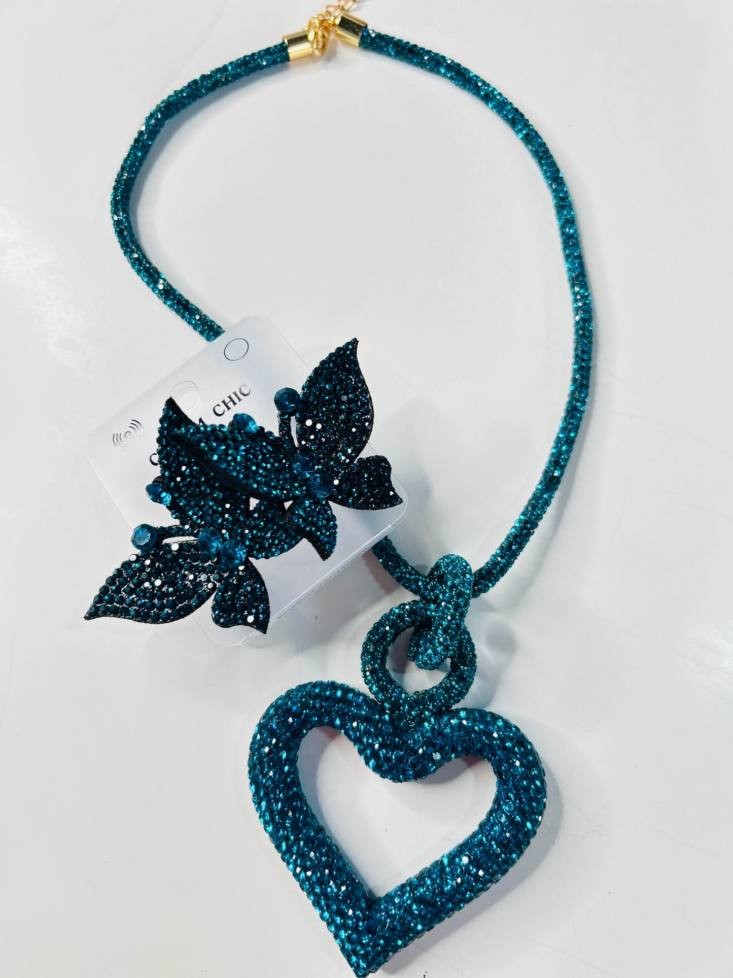 Collana cuore brillante Demetra