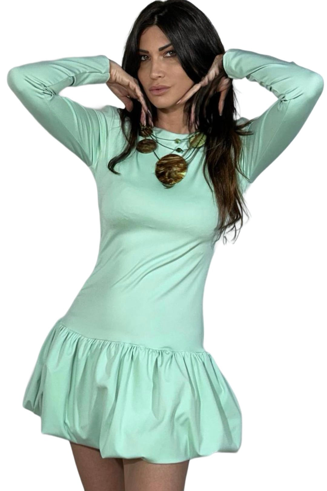 Abito Cloe verde