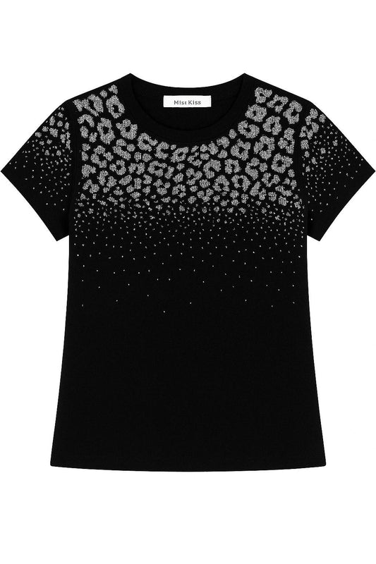 T-shirt Leopard Shine
